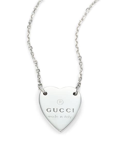 gucci heart necklace nordstrom|vintage gucci chain necklace.